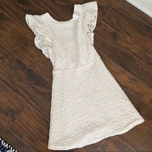 White Open back Gianni Bini Dress - Size Small